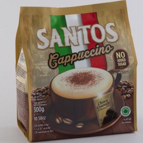 تصویر کاپوچینو بدون شکر سانتوس20 عددی SANTOS CAPPUCCINO SHUGAR FREE 