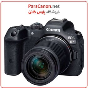 تصویر دوربین کانن بدون آینهEOS R7 با لنز 18-150 mm Canon EOS R7 Mirrorless Camera with 18-150mm Lens