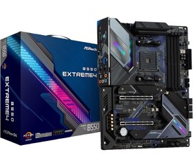 تصویر مادربرد ASRock B550 EXTREME4 AM4 ASRock B550 EXTREME4 AM4 AMD B550 SATA 6Gb/s ATX AMD Motherboard