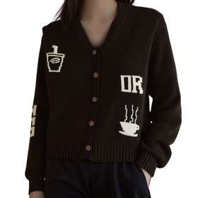 تصویر ژاکت بافت قهوه یا چایی؟ 