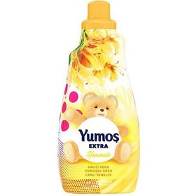 تصویر نرم کننده و خوشبو کننده لباس یوموش زرد با عطر یاس (1440 میل) yomus ا yomus yomus