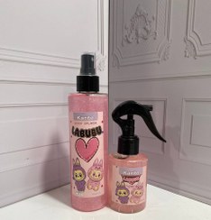 تصویر ست بادی اسپلش و عطر مو لبوبو صورتی 