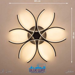 تصویر لوستر مدرن سقفی مدل گل کد 154 از آلومینیوم 