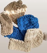 تصویر ست کلاه و گردنی بافت دخترانه 