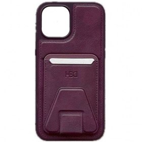 تصویر قاب چرمی و جاکارتی استند شو آیفون 11 اچ دی دی HDD iphone 11 Card Holder Leather Case 