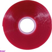 تصویر چسب دوطرفه 3 سانتی متر شفاف 