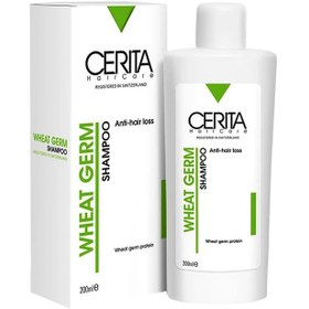 تصویر شامپو جوانه گندم بدون سولفات سریتا CERITA WHEAT GERM SULFAT FREE ALL HAIR TYPE SHAMPOO