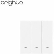 تصویر کلید سه پل سناریو وایرلس زیگبی _ MOES Moes brand Zigbee wireless scenario 3 gang