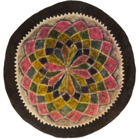 تصویر فرش نمدی دولبه طرح شماره 1 