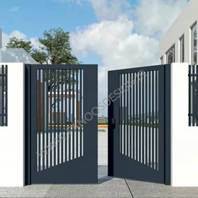 تصویر درب پارکینگ فلزی CNC طرح 526 