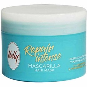 تصویر ماسک ترمیم کننده و بازسازی کننده مو نلی NELLY مدل REPAIR مناسب موهای آسیب دیده حجم 300 میل NELLY HAIR MASK REPAIR 300 ML