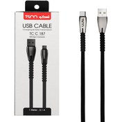تصویر کابل تبدیل USB به USB-C تسکو مدل TCC 187 طول 1 متر 
