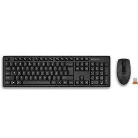 تصویر کیبورد و موس بی سیم a4tech مدل 3330NS keyboard & mouse wireless kb a4tech 3330NS