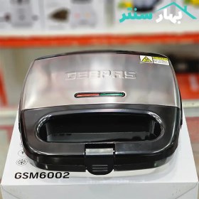 تصویر اسنک و ساندویچ ساز جیپاس مدل GSM6002 Portable Powerful 700W 2 Slice Grill Maker With Non-Stick Plates GGM6002 Geepas