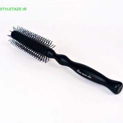 تصویر برس گرد مردانه لین می دا ضدحرارت رنگ مشکی 