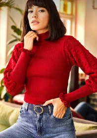 تصویر بلوز بافت زنانه سایز آزاد 