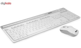 تصویر کیبورد و ماوس تسکو مدل 7106W TSCO TKM-7106 Wireless Multimedia Keyboard