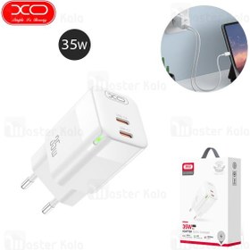 تصویر شارژر دیواری ایکس او XO CE07 Adapter Quick Charger GaN توان 35 وات 