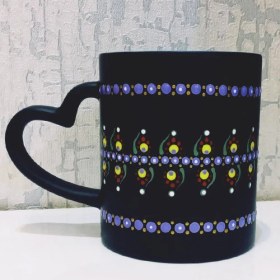 تصویر ماگ سرامیکی دسته قلبی وارداتی حرارتی لیوان سرامیکی