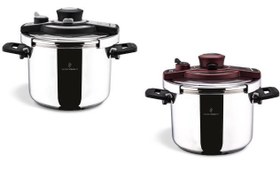 تصویر زودپز استیل ۶ لیتر سوفرام ترکیه مدل نوا Sofram Turkey 6 Liters Steel Pressure Cooker Nova Model