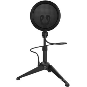 تصویر سه پایه میکروفون رومیزی پاپ فیلتر دار یانمای مدل ST5 YANMAI ST-5 POP-FILTER SHOCKPROOF TRIPOD