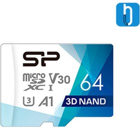 تصویر کارت حافظه‌ microSDXC سیلیکون پاور مدل Superior Pro V30 کلاس 10 استاندارد UHS-I U3 ظرفیت 64 گیگابایت به همراه آداپتور ا Silicon Power Memory Card Superior Pro microSDXC UHS-I U3 - 64GB Silicon Power Memory Card Superior Pro microSDXC UHS-I U3 - 64GB