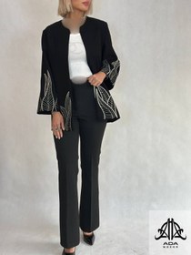 تصویر کت بهاره زنانه گلدوزی مدل آلوورا 