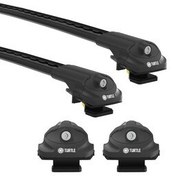 تصویر جعبه بار سقفی TOYOTA LAND CRUISER TURTLE AIR1 INTERMEDIATE POST سازگار بین 2022 2024 مشکی Cross 