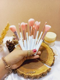 تصویر براش آرایشی ۱۰ عددی دسته سرامیکی 