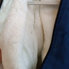 تصویر کاپشن پسرانه جنس میکرو تو خز دار - خردلی / 45 