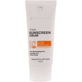 تصویر کرم ضد آفتاب +SPF50 بیزانس مناسب پوست خشک و حساس 