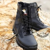 تصویر پوتین مردانه قارتال چرم مشکی 