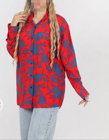 تصویر شومیز نخی گل درشت 