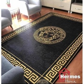 تصویر روفرشی مخمل ابریشم ۴ متری هرمس HERMES مدل: 0054 