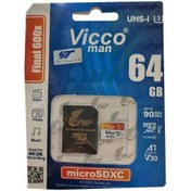 تصویر کارت حافظه 64 گیگابایت ویکومن مدل VICCO MAN VC FINALL 600X 