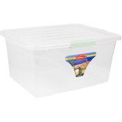 تصویر ظرف نان ناصر پلاستیک مدل 240 | بی رنگ | 