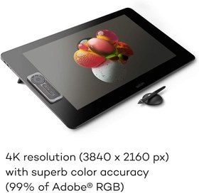 تصویر Wacom Cintiq Pro 24 Creative Pen and Touch Display – 4K graphic drawing monitor with 8192 pen pressure and 99% Adobe RGB (DTH2420K0), Black 
