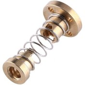 تصویر مهره لید اسکرو فنردار T8 گام 8 میلیمتر ا T8 Lead Screw spring Nut diameter 8mm pitch 8mm T8 Lead Screw spring Nut diameter 8mm pitch 8mm