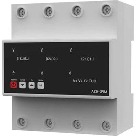 تصویر محافظ ولتاژ و جریان سه فاز ۶۳ آمپر DIGITAL VOLTAG CURRENT CONTROLLER PCV63A-380V 3 phase