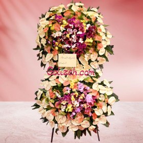 تصویر پایه گل تبریک ارکیده 