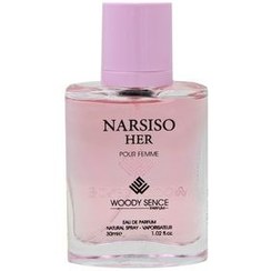 تصویر عطر جیبی زنانه وودی سنس مدل NARSISO HER حجم 30 میلی لیتر NARSISO HER NARSISO Women's Woody Sense pocket perfume