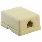 تصویر سوکت تلفن (مدل تکی) چسبی روکار 