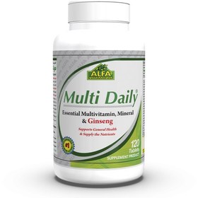 تصویر قرص مولتی دیلی آلفا ویتامینز 60 عدد Alfa Vitamins Multi Daily 60 Tablets