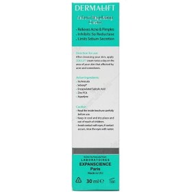 تصویر کرم ضد جوش بی رنگ درمالیفت مدل Sebolift ظرفیت 30 میلی لیتر Dermalift Sebolift Colorless Anti Acne Cream 30 ml