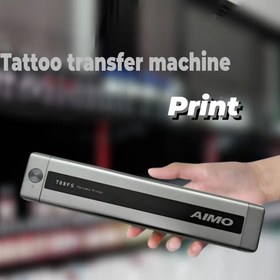 تصویر پرینتر تتو بلوتوثی حرارتی آیمو مخصوص استنسیل Printer tattoo AIMO