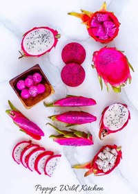 تصویر دراگون فروت تو سرخ Dragon fruit