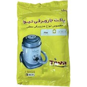 تصویر پاکت جاروبرقی تیوا مدل 4200 بسته 3 عددی مناسب برای جاروبرقی تیوا سطلی همراه با دو عدد فیلتر 