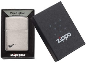 تصویر فندک زیپو مدل Zippo Brfin.chr pipe lighter کد 200PL Zippo Brfin.chr pipe 200PL lighter