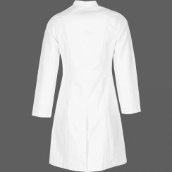 تصویر روپوش سفید زنانه مونوتیپ مدل یقه دیپلمات طول استاندارد (Monotip D 122) 