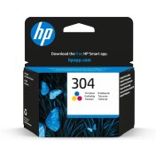 تصویر کارتریج جوهری اورجینال HP 304 سه‌رنگ مدل N9K05AE 